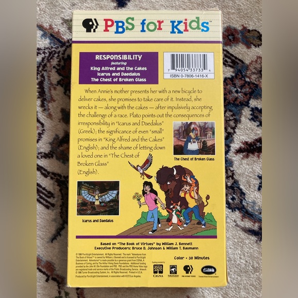 VHS PBS for Kids Adventures from the Book of Virtues | Responsibility - Picture 2 of 4